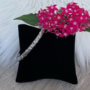 💕 BRIGHTON Retired Anatolia Hinged Silver Bangle